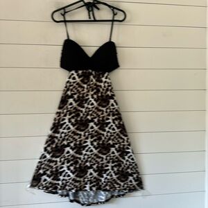 Aqua Size M Aqua Beach Wear Dress Coveralls. Stretch jersey Animal print